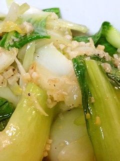 簡単★シャキッ!と青梗菜のにんにく炒め-レシピのメイン写真