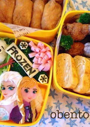 アナと雪の女性 キャラ弁-レシピのメイン写真