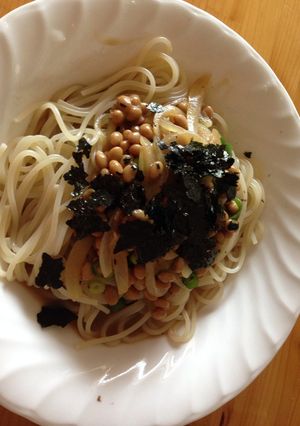 あったかい納豆パスタ-レシピのメイン写真