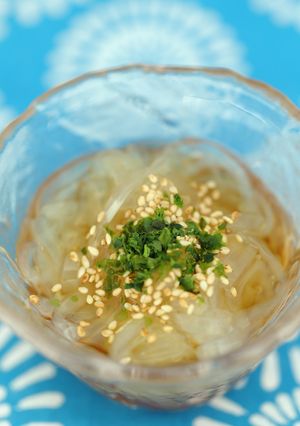 手作り合わせ酢でたべよう♪ところてん-レシピのメイン写真
