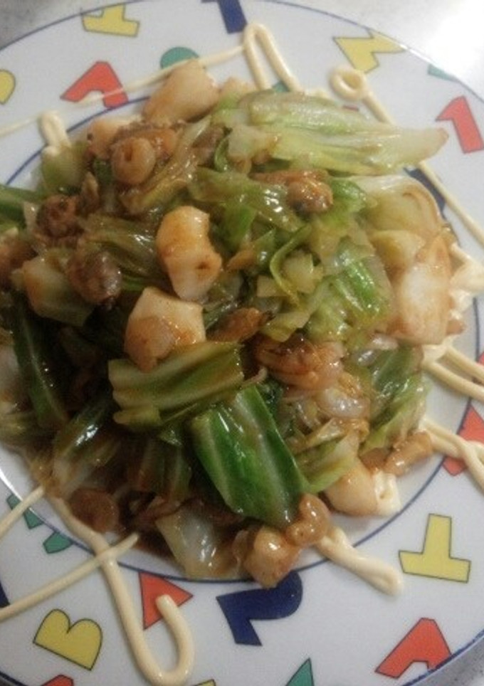 ｼｰﾌｰﾄﾞのお好み焼き風-レシピのメイン写真