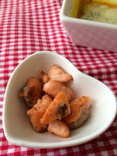 離乳食後期☆鮭のムニエル-レシピのメイン写真