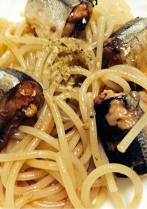 さんまのトマト煮ペペロンチーノ-レシピのメイン写真