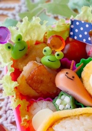 キャラ弁✳︎枝豆カエルさん♡-レシピのメイン写真