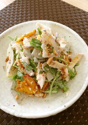 シャキシャキ蓮根とアーモンドの彩りサラダ-レシピのメイン写真
