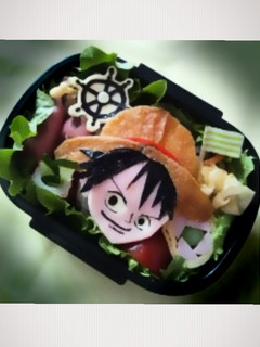 ワンピース☆ルフィ-キャラ弁-レシピのメイン写真