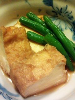簡単 厚揚げといんげんの煮物-レシピのメイン写真