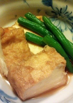 簡単 厚揚げといんげんの煮物-レシピのメイン写真