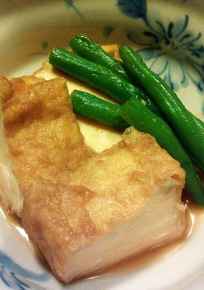 簡単 厚揚げといんげんの煮物-レシピのメイン写真