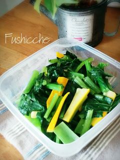 小松菜のにんにく炒め煮-レシピのメイン写真