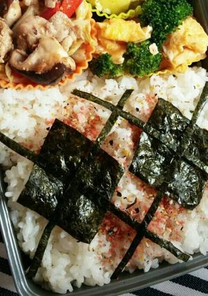 海苔だけでアーガイル模様×◆×お弁当に♪-レシピのメイン写真