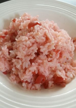 クセになる♪Ｗ梅とにんにくチャーハン-レシピのメイン写真
