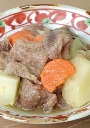 塩こうじ漬け牛スジの煮込み-レシピのメイン写真