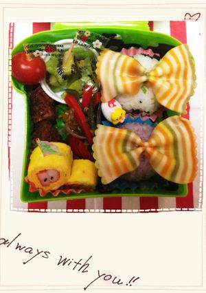 キャラ弁 カフェ弁当-レシピのメイン写真