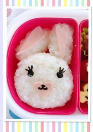 時間がなくてもキャラ弁☆うさぎのモフィ-レシピのメイン写真