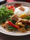 ジャガイモと鶏肉のアジアン風。