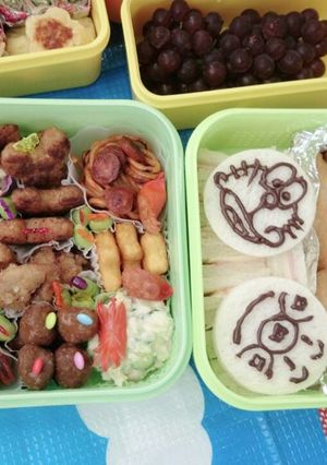 アンパンマン・ドラえもんのサンドイッチ-レシピのメイン写真