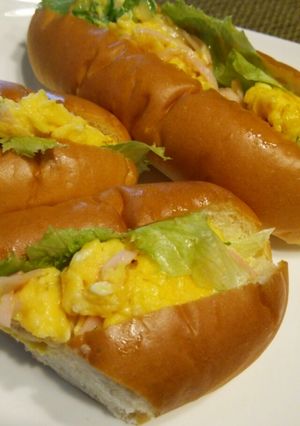 朝食に！スクランブルエッグサンドイッチ♪-レシピのメイン写真