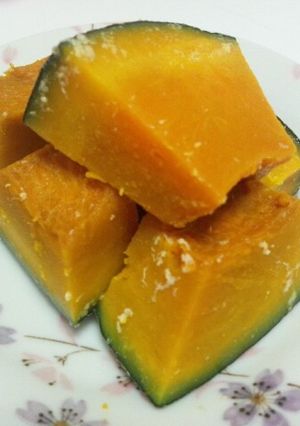 減塩☆レンジ(ルクエ)で塩麹かぼちゃ煮-レシピのメイン写真