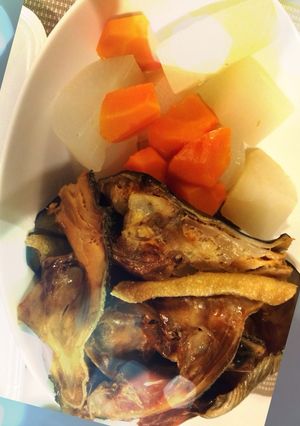 鮭あらの塩炊き-レシピのメイン写真