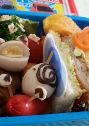 キャラ弁☆ かたつむり♪カツサンド♪-レシピのメイン写真