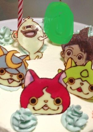 妖怪ウォッチデコチョコケーキ ※追記あり-レシピのメイン写真
