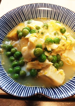 ♪優しい味の高野豆腐とブンド豆の卵とじ♪-レシピのメイン写真