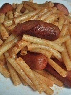 マカロニとウインナーのケチャップ炒め-レシピのメイン写真