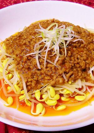 担々風もやしのホットサラダ-レシピのメイン写真