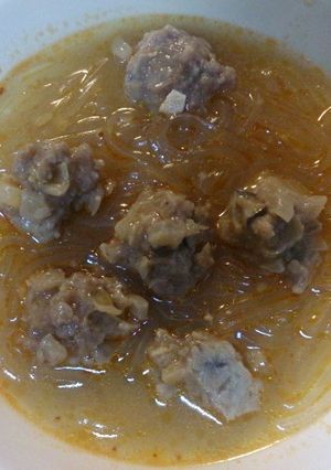 リメイク料理☆春雨と肉団子のスープ-レシピのメイン写真
