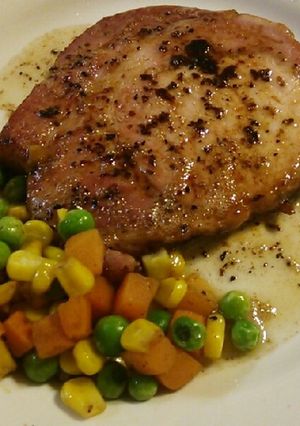 ハムステーキ-レシピのメイン写真
