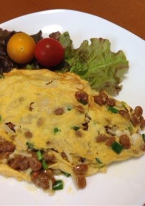 納豆オムレツ-レシピのメイン写真