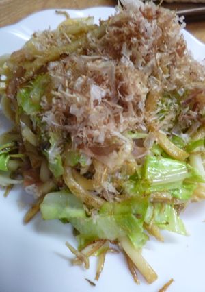 ちりめんさんしょう入り・焼きうどん-レシピのメイン写真