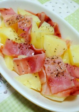 レンジで楽チン！ポテトベーコン-レシピのメイン写真