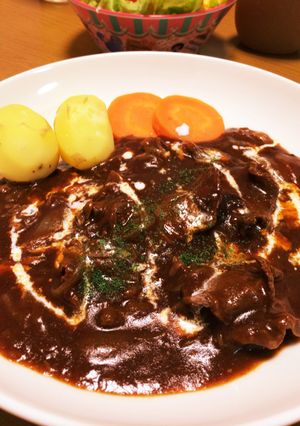 薄切りタンシチュー 圧力鍋なし-レシピのメイン写真