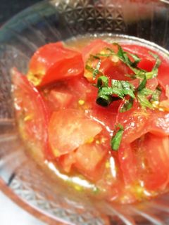 トマトと大葉の甘酢マリネ-レシピのメイン写真