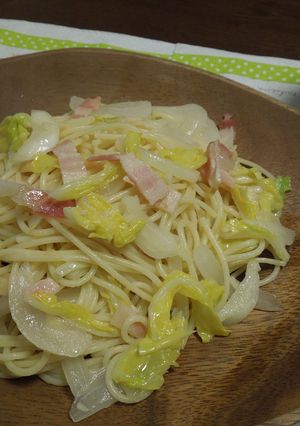 春キャベツと新玉ねぎのオイルパスタ✿-レシピのメイン写真