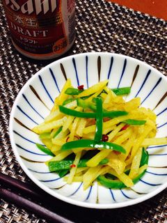 ピーマンとじゃがいものカレー炒め-レシピのメイン写真