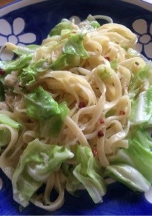 キャベツと帆立貝柱のクリームパスタ-レシピのメイン写真