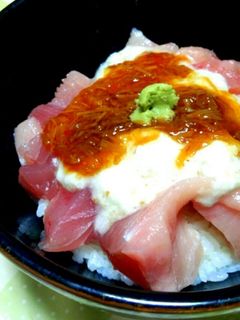 5分でできる♪マグロなめたけとろろ丼♪-レシピのメイン写真