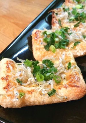 トースターde油揚げのジャコのっけ焼き☆-レシピのメイン写真