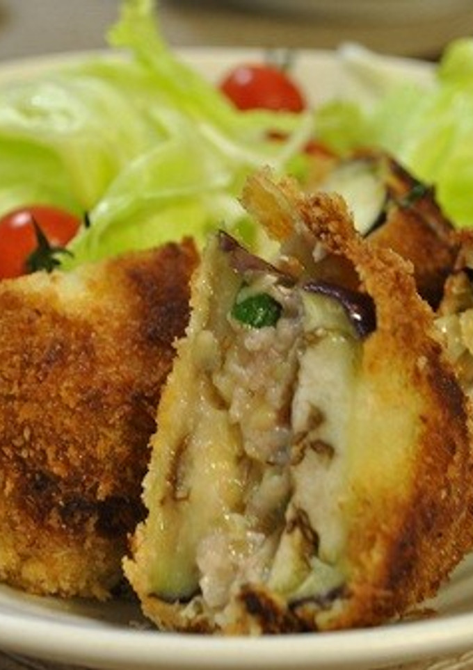ナスの挟み揚げ-レシピのメイン写真