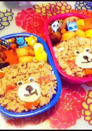 そぼろ クマ弁-レシピのメイン写真