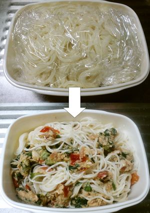 ぶっかけ反転☆そうめん弁当-レシピのメイン写真