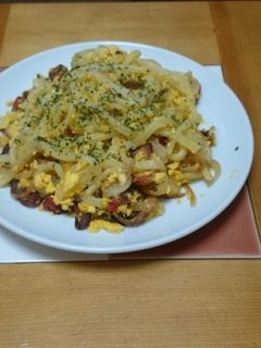 焼きうどんDEカルボナーラ\(^-^)/-レシピのメイン写真