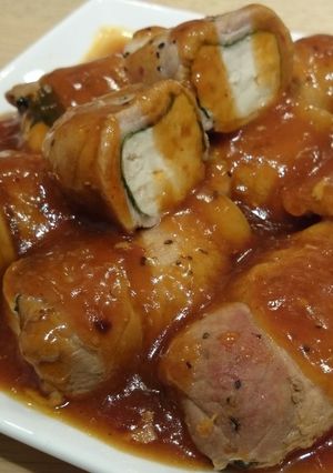簡単。豆腐の肉巻き(生姜焼きのタレで)-レシピのメイン写真