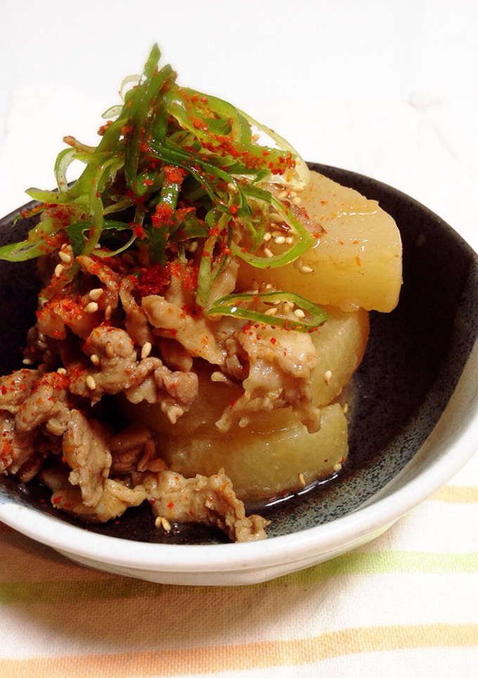大根と豚肉のこってりみそ煮-レシピのメイン写真