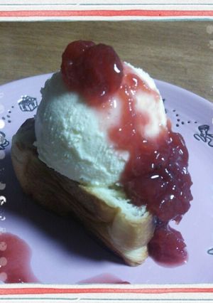 おうちカフェ❤サクサク！デニッシュアイス-レシピのメイン写真