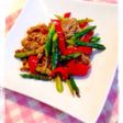 簡単!アスパラと豚肉の中華炒め♡