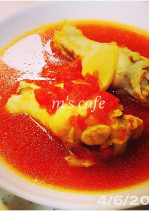 鶏の手羽元のトマトスープ-レシピのメイン写真